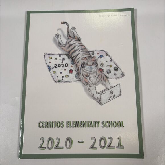 Cerritos elementary school yearbook 2020 2021 California pandemic masking K-6th - Picture 1 of 5